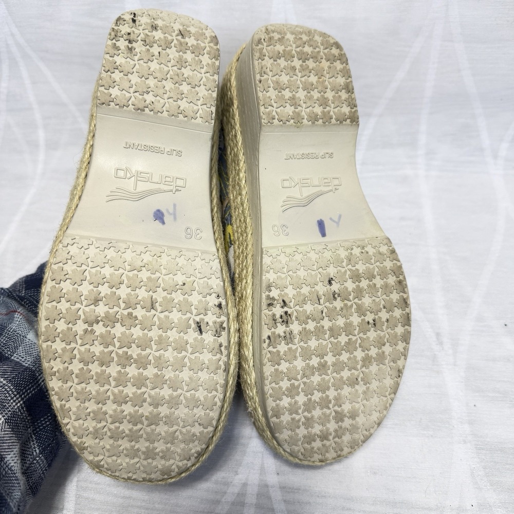 Dansko Victoria Tahiti Women's Clogs Canvas Floral Casual Shoes Size 36 US 5.5-6 - Picture 9 of 9